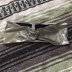 American Apparel silver/black bandeau